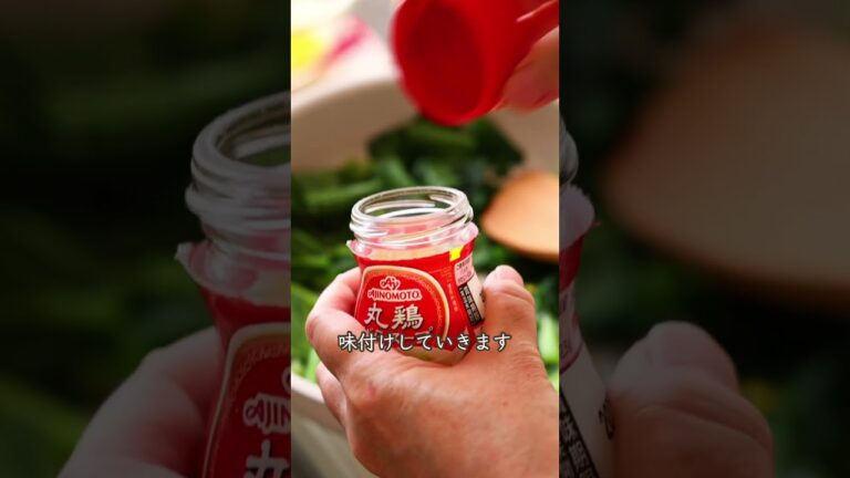 ＼1束使い切り! ／小松菜のうまとろ卵炒め