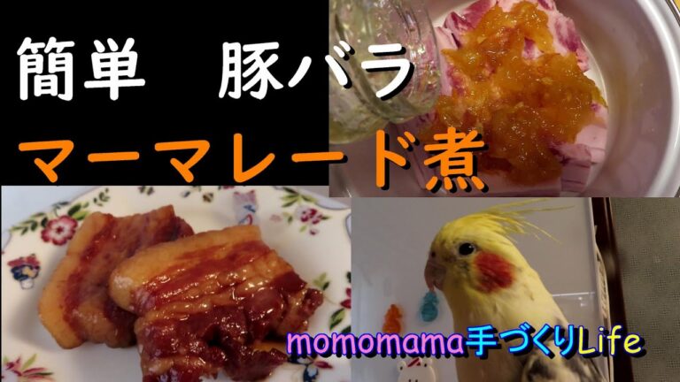 簡単豚バラブロックのマーマレード煮♪【思い出聞きかじり料理】Vol 66【momomama手づくりLife】