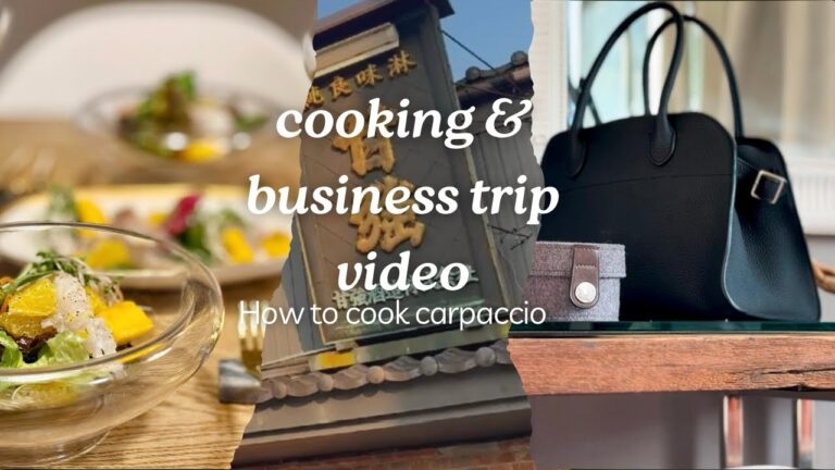 真鯛のカルパッチョの丁寧な作り方/ワインのペアリング/甘強酒造株式会社へ出張/50代女性のビジネスファッション