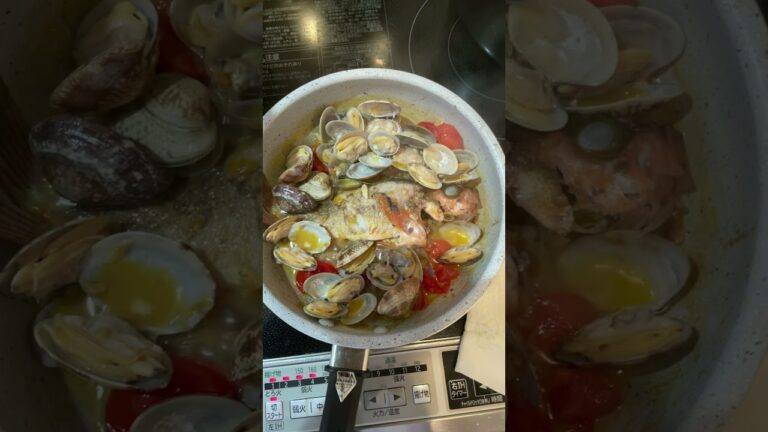 【りゅうじさんリスペクト】至高のアクアパッツァ作ってみたけど最高すぎwwwwwwww