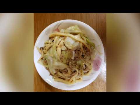 #料理 #簡単【料理動画】キャベツと豚ひき肉のうどん