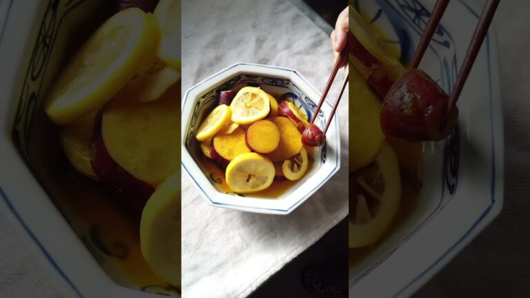 さつまいものはちみつレモン煮の作り方・レシピ／ばあちゃんの料理教室 #shorts