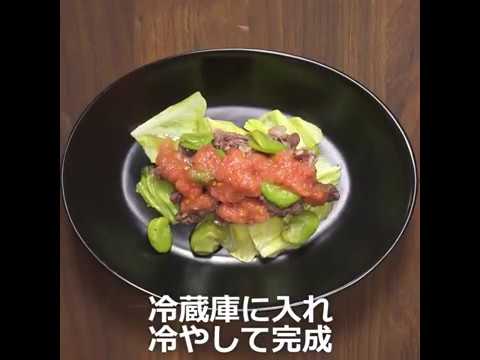 トマトベースのサルサ風サラダ 蒸し牛肉とキャベツのサラダ ｜ moguna[モグナ]