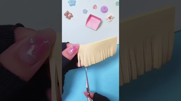 【ミニ折り紙】お掃除セット作り方🧹#shorts