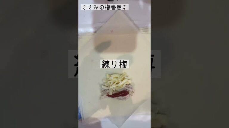 梅好きさん必見！梅春巻き