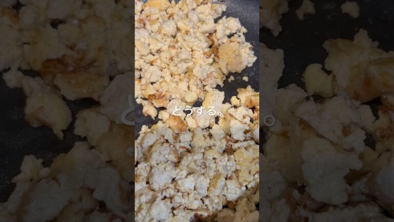 オッサン　豆腐ハンバーグがボロボロ…失敗した。