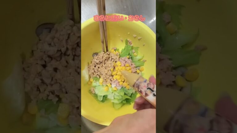 眠い人のズボラレシピ(納豆サラダ)