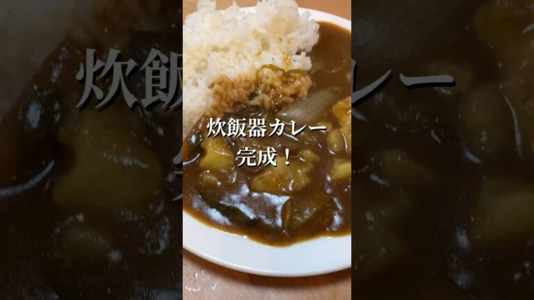 【簡単料理】炊飯器カレー作りました#shorts