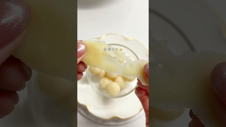 材料2つで作れるもちもち団子🍡💗