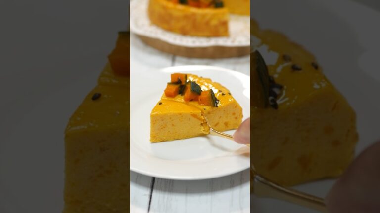 かぼちゃの甘さがたまりません！ほくほくかぼちゃのチーズケーキ🍰 #cooking #recipe #cake #簡単スイーツ #hiromarucooktv