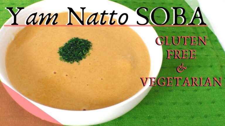 簡単！ミキサーで作る山芋納豆【十割蕎麦】How to make Yam natto soba noodle