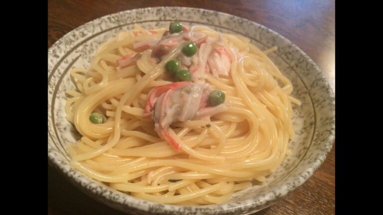 【蟹クリームパスタ】作り方★お節も良いけどパスタもね！正月余った蟹が有ったら最高です！