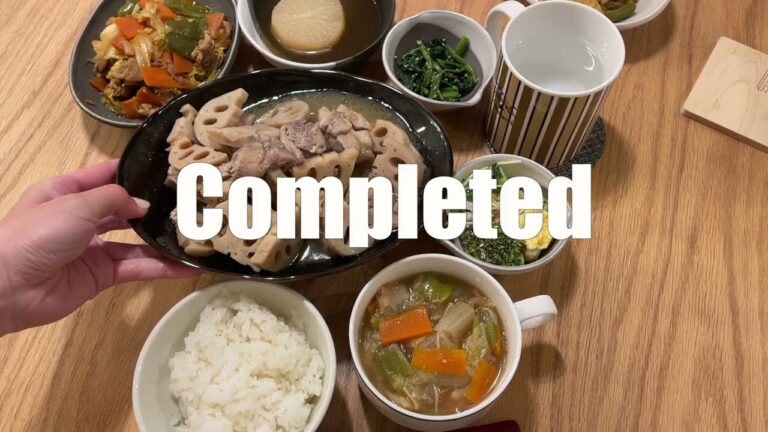 🍗レンコンと鶏肉の甘辛煮・🥬回鍋肉　どっちがメイン？！