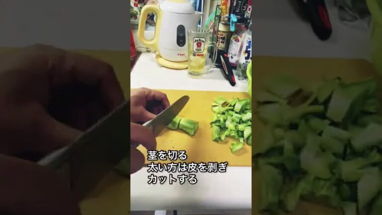 ブロッコリーの茎ミソ汁