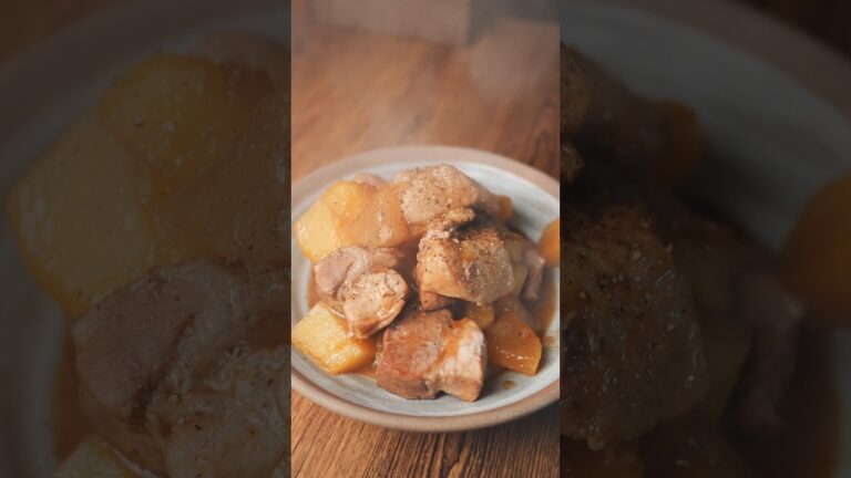 豚とじゃがいもと大根のウマ角煮 #簡単レシピ #レシピ #cooking