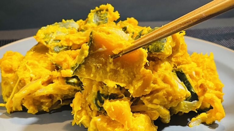 シンプルで美味しい！【永遠に食べれるかぼちゃサラダ】免疫力アップに役立つレシピ♪ビタミンAはウイルスや細菌の侵入を防ぐ働きあり！Pumpkin salad【home cooking】