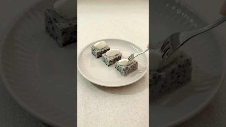 【お豆腐黒ごまプリン】 #お菓子作り #豆腐 #黒ごまプリン