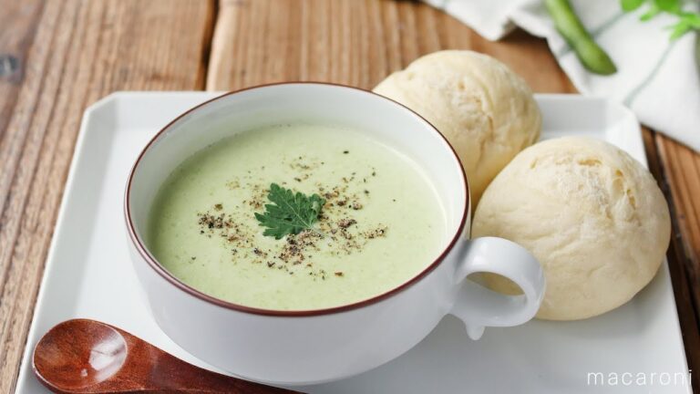【365日のパンとスープ】白ねぎと枝豆の冷製スープ