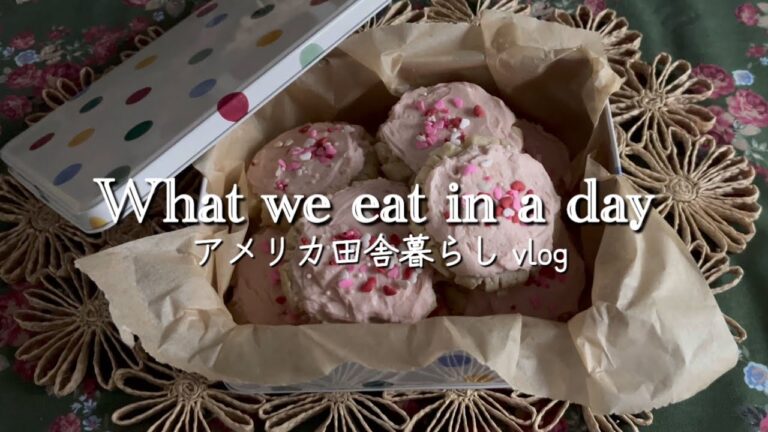 【🇺🇸アメリカ田舎暮らし】1日の食事 | バレンタインシュガークッキー |  ツナメルト | 家庭料理