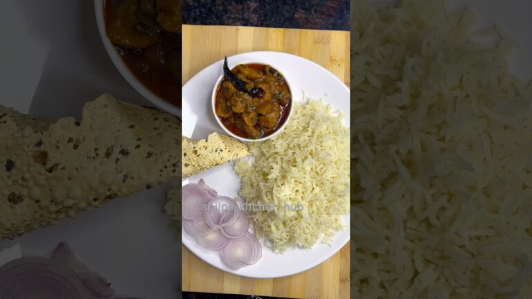 Mushroom Do Pyaza with Rice |#shortvideo |#cooking |#recipe |#easyrecipe |#shorts