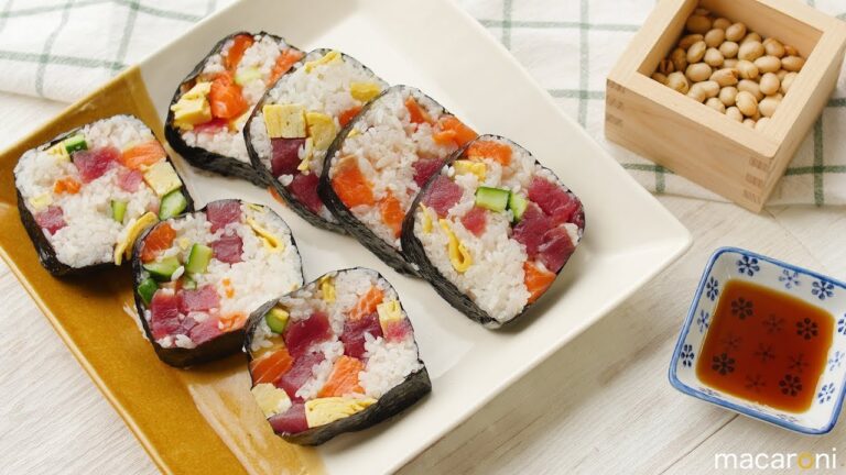 ぎゅうぎゅう詰めてボリューム満点！ 牛乳パックで ちらし 太巻き のレシピ 作り方