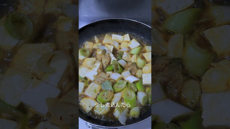 最強のおつまみ！長ネギとキムチの焼き豆腐