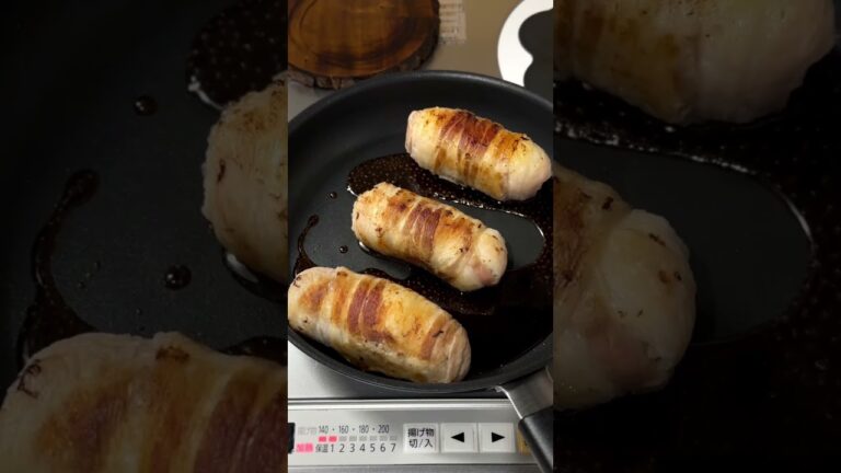 Pork wrapped rice ball | 肉巻きおにぎり 🐖🍙 #food