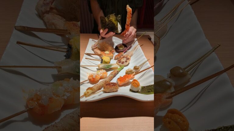 鉄板神社 なんばグランド花月前店 鉄板創作串料理の人気店 大阪・難波 #大阪グルメ