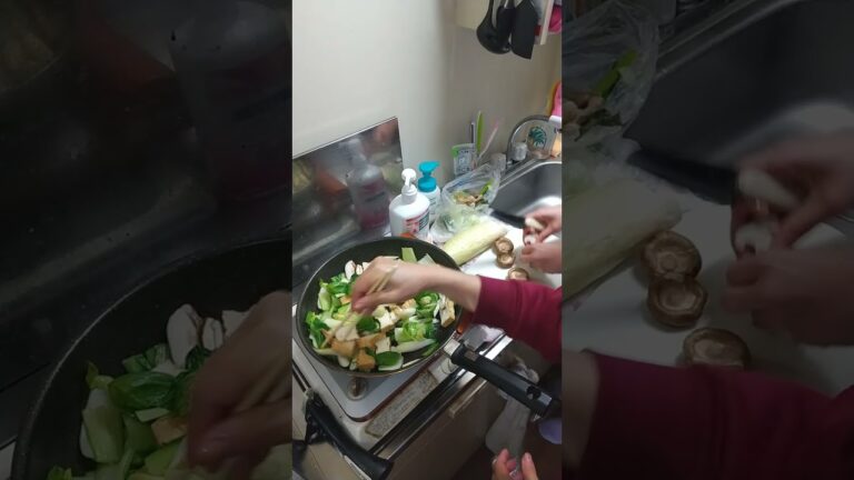 チンゲン菜厚揚げオイスターソース炒め