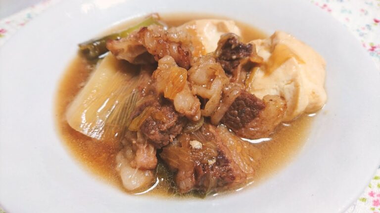 牛肉と豆腐の味噌煮【料理】