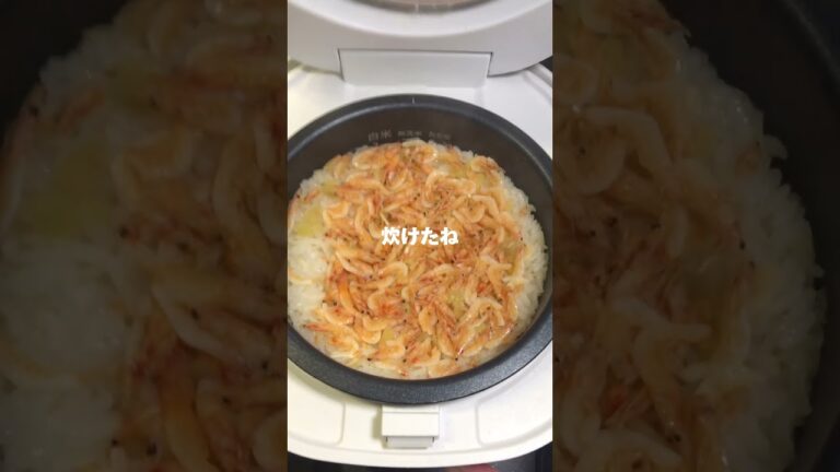 【簡単レシピ】桜えびの炊き込みご飯🌸🌸 #炊飯器レシピ