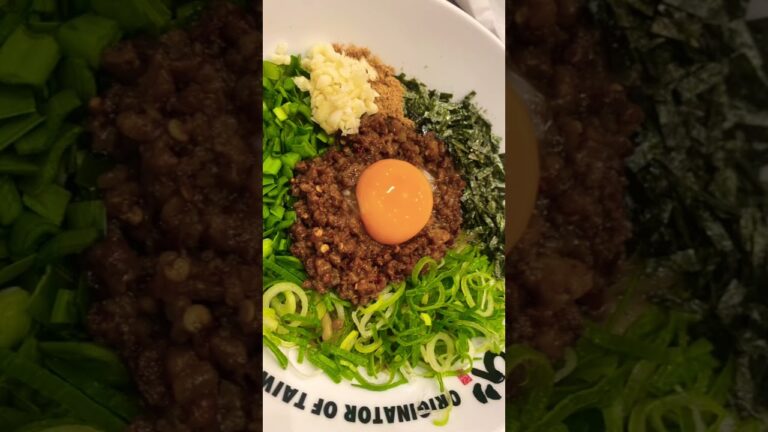 【麺屋はなび】大好きな台湾まぜそばを眺めるだけの動画【マニア向け】