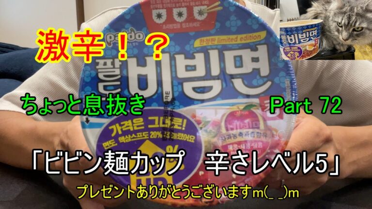 激辛!？ちょっと息抜きPart72「ビビン麺カップ　辛さレベル5」