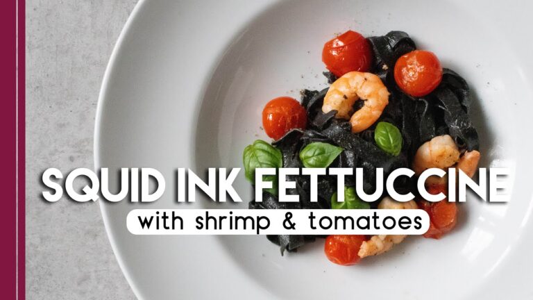 Squid Ink Pasta | Black Pasta Dough from Scratch