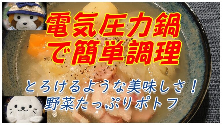 【圧力鍋料理】初めて圧力鍋で作った野菜たっぷりポトフ（プレッシャーキングプロで超簡単調理！）#14