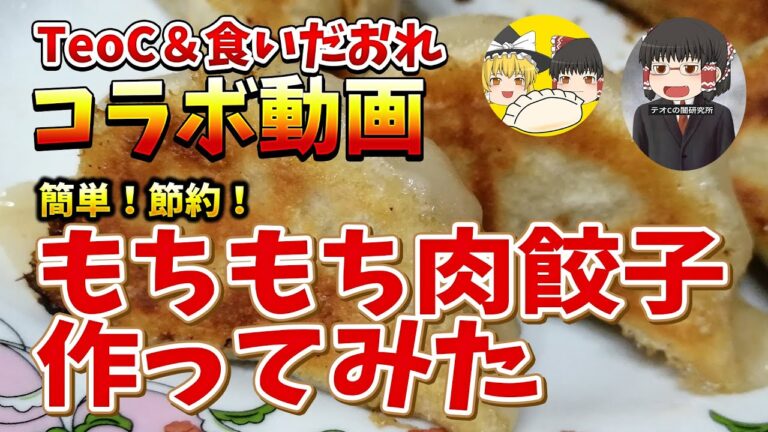 【料理】節約！簡単！肉餃子の作り方【ゆっくり料理】