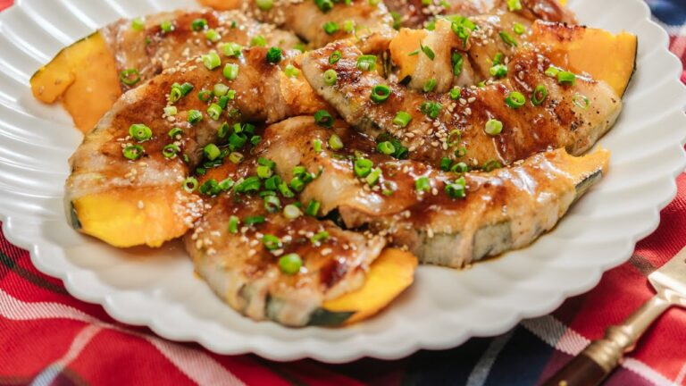 かぼちゃの肉巻き