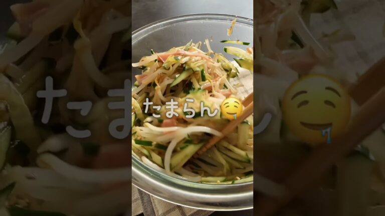 抱えて食べたい♡【もやしの中華サラダ】　#レシピ