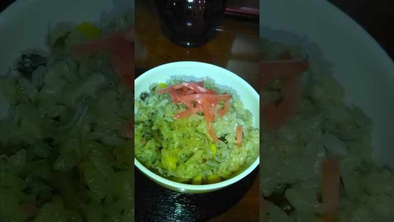 冷やし具沢山味噌汁  炊き込み御飯