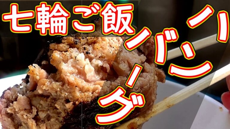 【七輪ご飯】ハンバーグ・豚の味噌漬け【＃料理 ＃七輪 ＃飯テロ ＃炭火焼き ＃ハンバーグ】