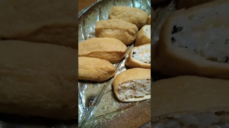 お寿司好きのいなり寿司😋鶏そぼろゴボウ稲荷寿司、がりゴマ稲荷寿司