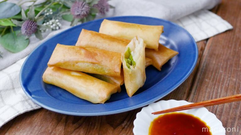 【ピーマンもやしの野菜春巻き】野菜だけでOK！シャキシャキ食感♪｜macaroni（マカロニ）