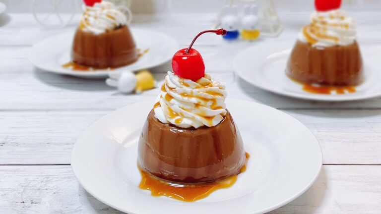 混ぜて冷やして作るぷるんぷるんチョコプリン How to make chocolate pudding
