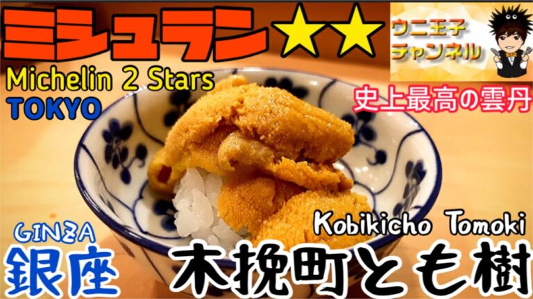 【東京グルメ】ミシュラン２つ星の江戸前鮨を体験！妥協のないこだわりの仕入れ！【木挽町とも樹】東京都中央区銀座｜鮨｜ウニ王子チャンネル#75