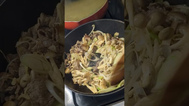 「牛肉と長ネギの和風スパゲティ」がひかえめに言って旨すぎる。#Shorts　#料理　#shortsfood