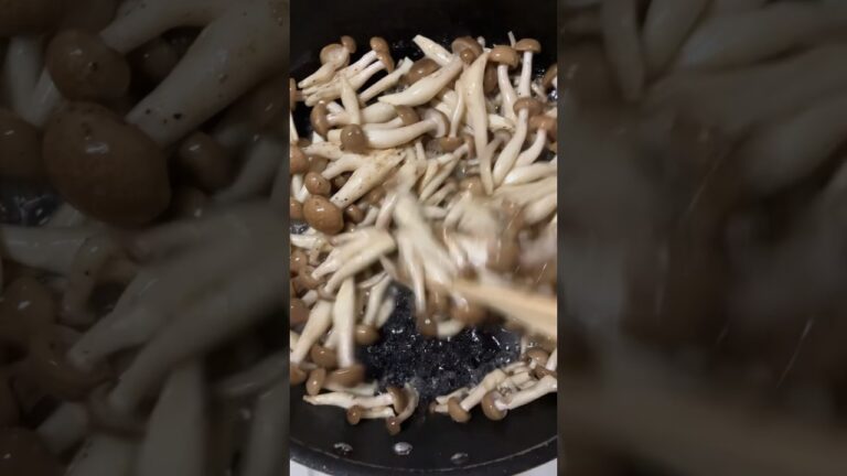 しめじのバター炒めを大量に作った、昨夜。