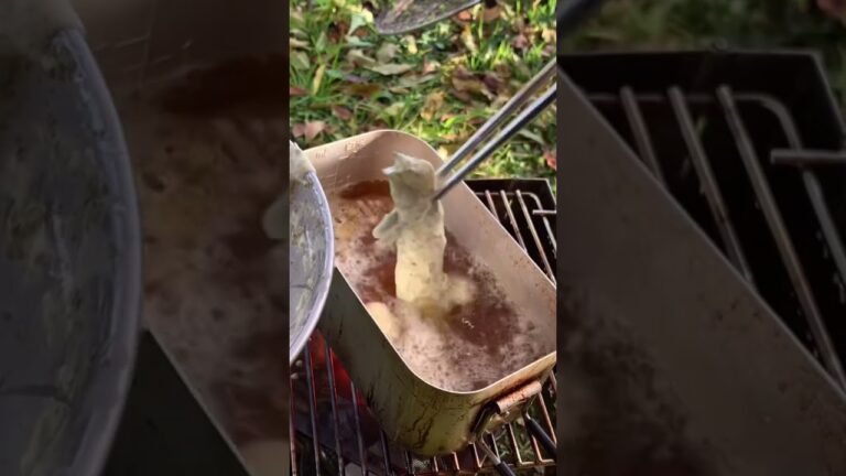 【ソロキャン飯】ししゃもとカニカマの磯辺揚げ。#shorts