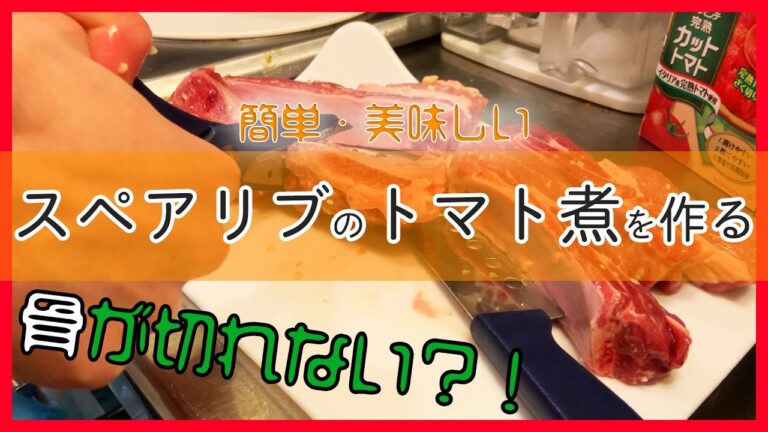 【必見】男子大学生がスペアリブのトマト煮を作るだけの動画　How to make Spareribs tomato stew