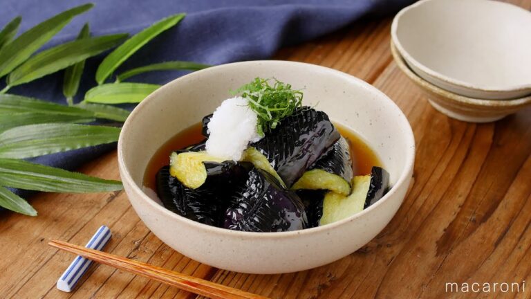 【なすの素揚げ】めんつゆおろしでさっぱり！ジューシーななすがたまらない♪｜macaroni（マカロニ）