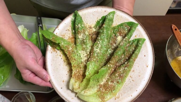 [早回し]ロメインレタスで作る本式シーザーサラダ　Caesar salad made of Romaine lettuce